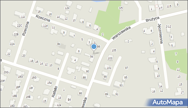 Aleksandrów Łódzki, Warszawska, 94a, mapa Aleksandrów Łódzki