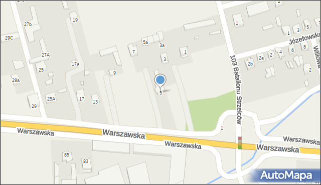 Aleksandrówka, Warszawska, 5, mapa Aleksandrówka