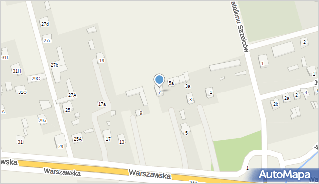Aleksandrówka, Warszawska, 7, mapa Aleksandrówka