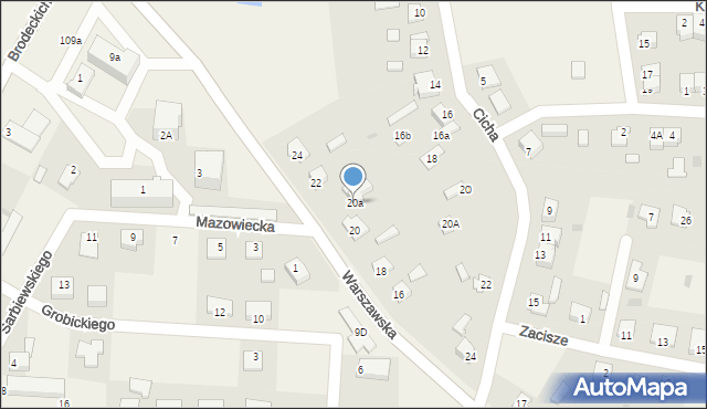 Baboszewo, Warszawska, 20a, mapa Baboszewo