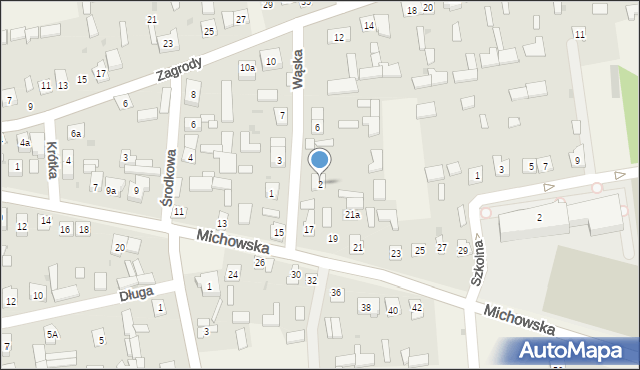 Baranów, Wąska, 2, mapa Baranów