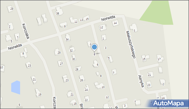 Barczewo, Wańkowicza Melchiora, 4, mapa Barczewo