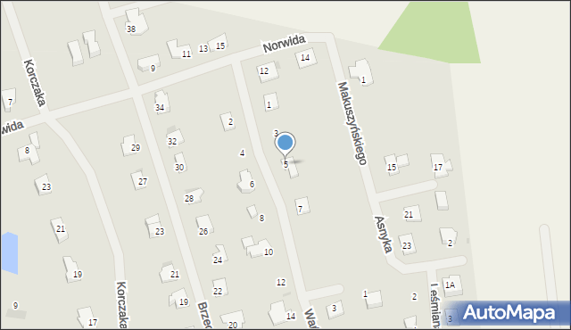 Barczewo, Wańkowicza Melchiora, 5, mapa Barczewo