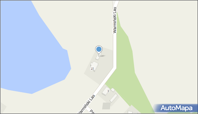 Bartążek, Warmiński Las, 6, mapa Bartążek