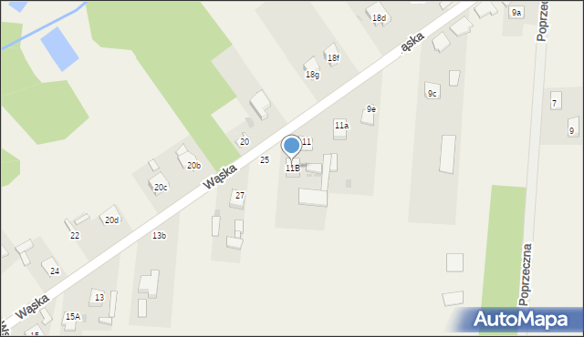 Bartkowice, Wąska, 11B, mapa Bartkowice