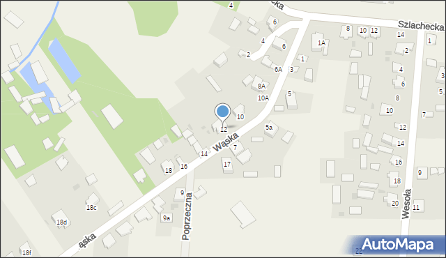 Bartkowice, Wąska, 12, mapa Bartkowice