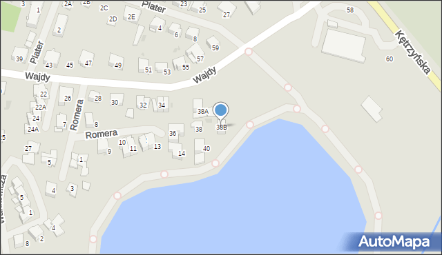 Bartoszyce, Wajdy Andrzeja Witolda, 38B, mapa Bartoszyce