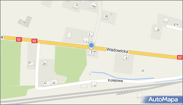 Barwałd Dolny, Wadowicka, 2, mapa Barwałd Dolny