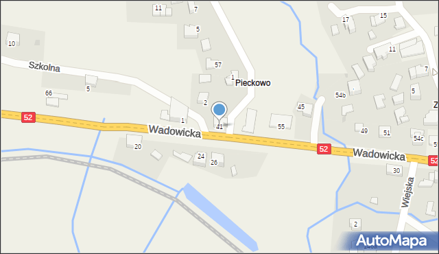 Barwałd Dolny, Wadowicka, 41, mapa Barwałd Dolny