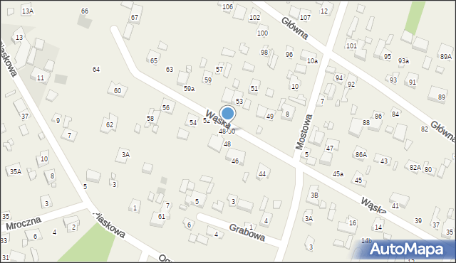 Bedoń Przykościelny, Wąska, 48-50, mapa Bedoń Przykościelny