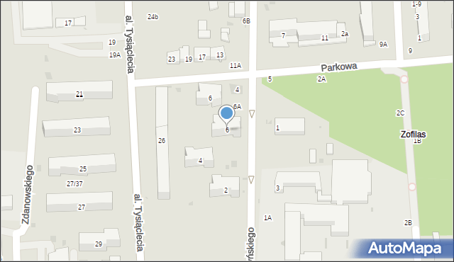 Biała Podlaska, Waryńskiego Ludwika, 6, mapa Białej Podlaskiej