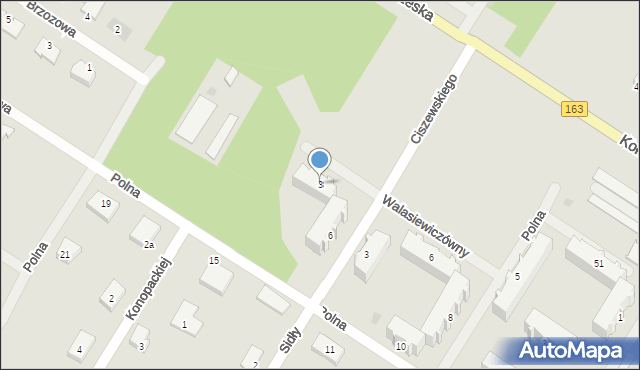 Białogard, Walasiewiczówny Stanisławy, 3, mapa Białogard
