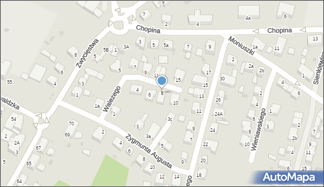 Białogard, Walezego Henryka, 8, mapa Białogard