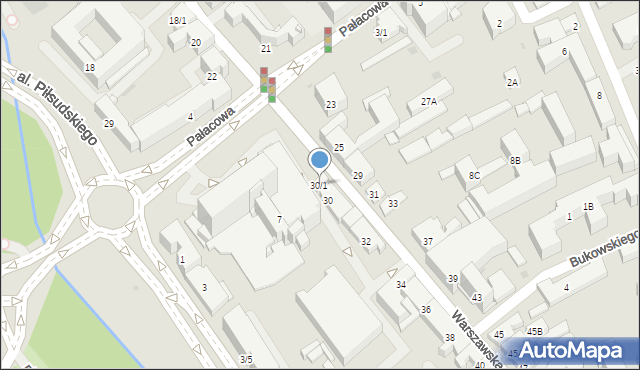 Białystok, Warszawska, 30/1, mapa Białegostoku