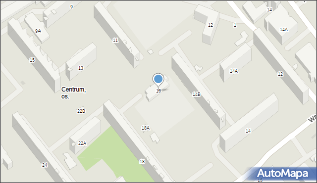 Białystok, Waszyngtona Jerzego, 16, mapa Białegostoku