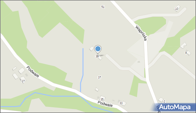 Biecz, Wapniska, 39, mapa Biecz