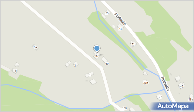 Biecz, Wapniska, 67, mapa Biecz