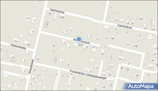 Bielsk Podlaski, Walecznych, 6, mapa Bielsk Podlaski