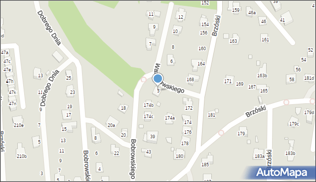 Bielsko-Biała, Waszkowskiego Aleksandra, 3, mapa Bielsko-Białej