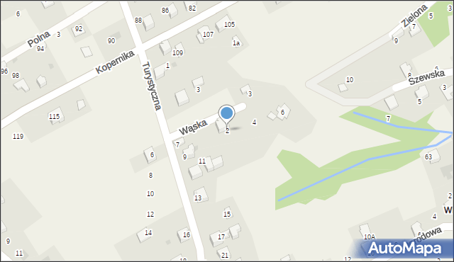 Bierna, Wąska, 2, mapa Bierna