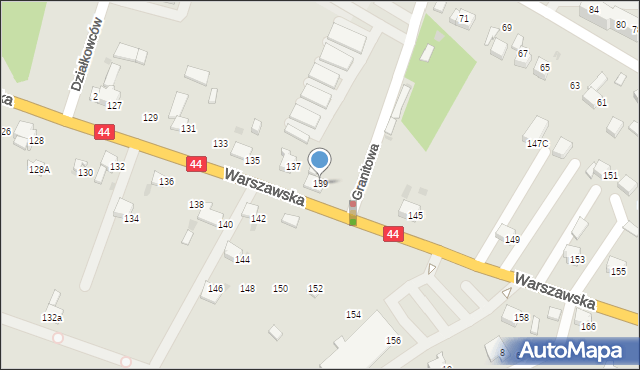 Bieruń, Warszawska, 139, mapa Bieruń