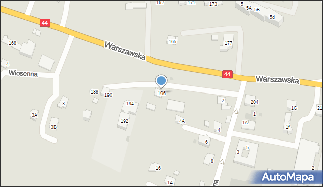 Bieruń, Warszawska, 196, mapa Bieruń