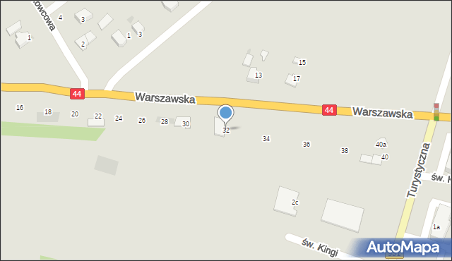 Bieruń, Warszawska, 32, mapa Bieruń