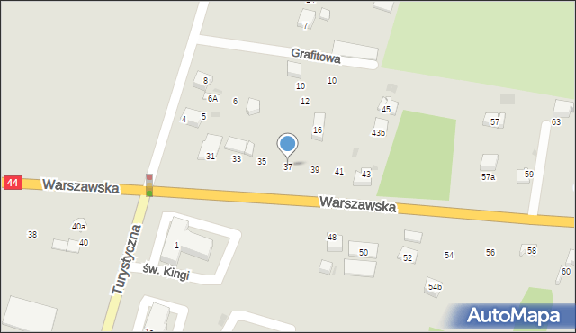 Bieruń, Warszawska, 37, mapa Bieruń