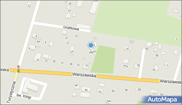 Bieruń, Warszawska, 43b, mapa Bieruń