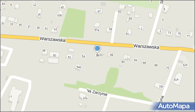 Bieruń, Warszawska, 56, mapa Bieruń