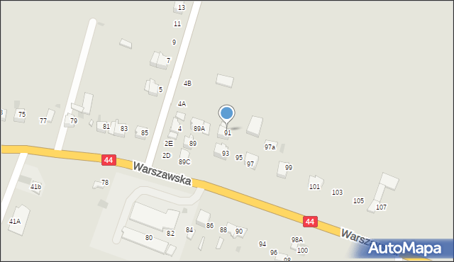 Bieruń, Warszawska, 91, mapa Bieruń