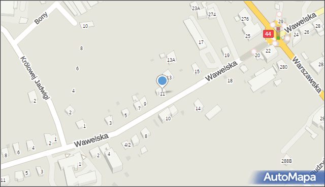 Bieruń, Wawelska, 11, mapa Bieruń