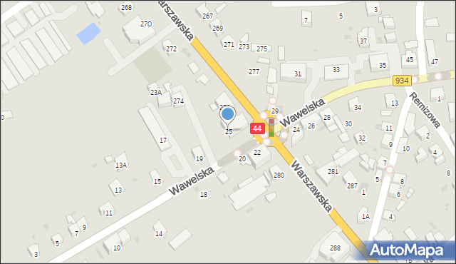 Bieruń, Wawelska, 25, mapa Bieruń