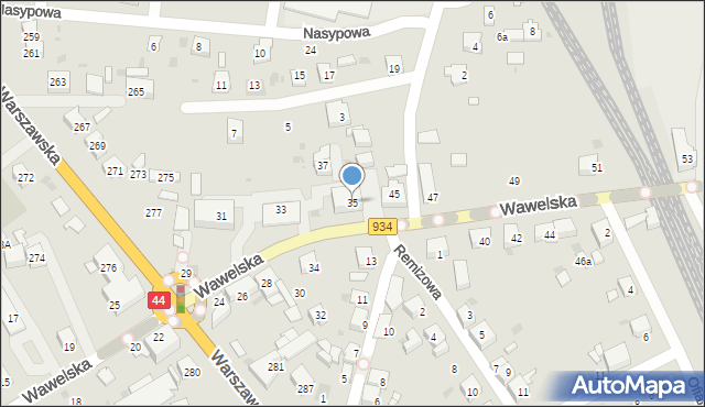 Bieruń, Wawelska, 35, mapa Bieruń