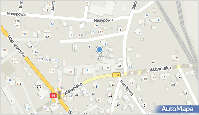 Bieruń, Wawelska, 37, mapa Bieruń