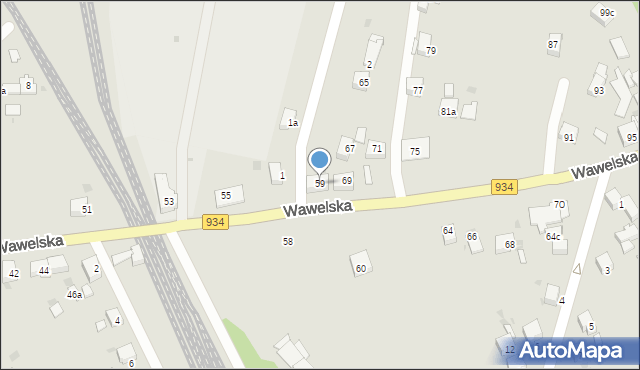 Bieruń, Wawelska, 59, mapa Bieruń