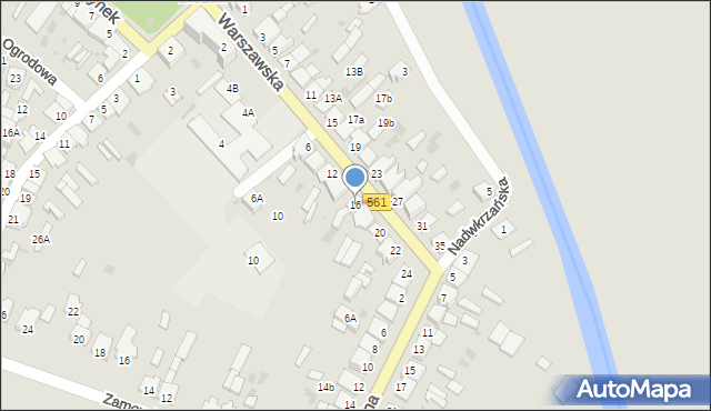 Bieżuń, Warszawska, 16, mapa Bieżuń