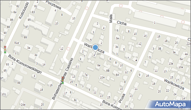 Biłgoraj, Wańkowicza Melchiora, 4A, mapa Biłgoraj