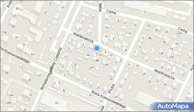 Biłgoraj, Wańkowicza Melchiora, 6a, mapa Biłgoraj