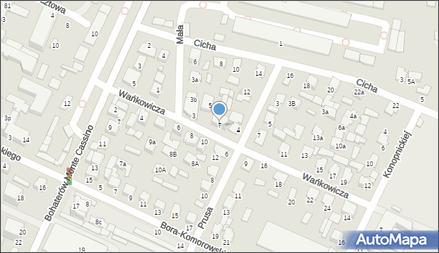 Biłgoraj, Wańkowicza Melchiora, 7, mapa Biłgoraj