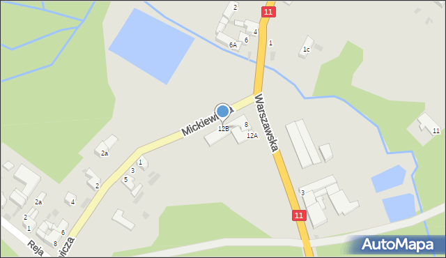 Bobolice, Warszawska, 12B, mapa Bobolice