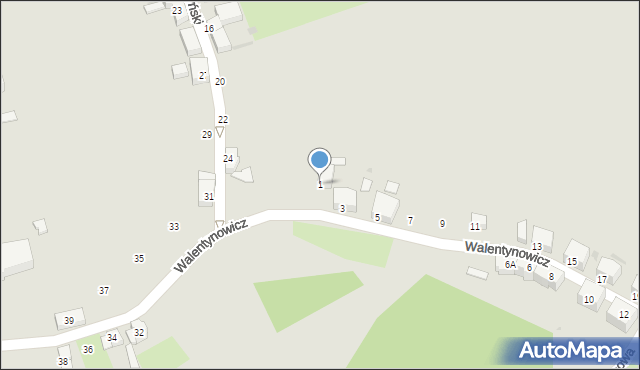 Boguszów-Gorce, Walentynowicz Anny, 1, mapa Boguszów-Gorce