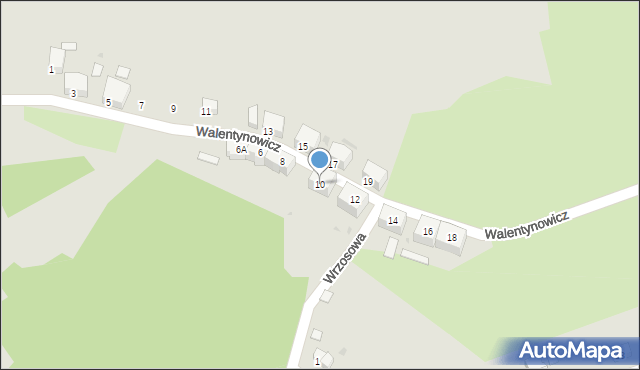 Boguszów-Gorce, Walentynowicz Anny, 10, mapa Boguszów-Gorce