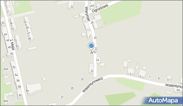 Boguszów-Gorce, Waryńskiego Ludwika, 29, mapa Boguszów-Gorce
