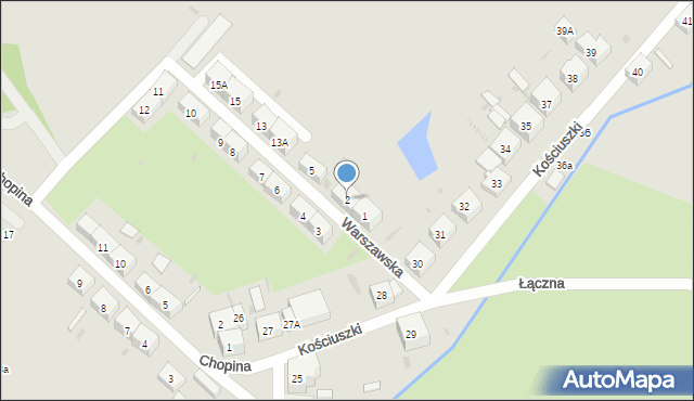 Boguszów-Gorce, Warszawska, 2, mapa Boguszów-Gorce