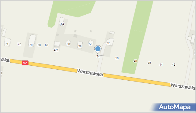 Bojmie, Warszawska, 54, mapa Bojmie