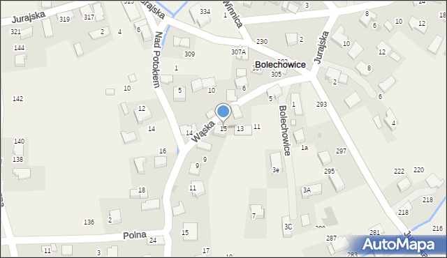 Bolechowice, Wąska, 15, mapa Bolechowice