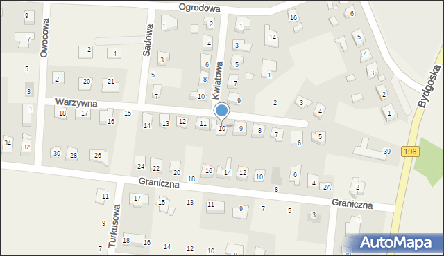Bolechowo-Osiedle, Warzywna, 10, mapa Bolechowo-Osiedle