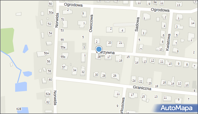 Bolechowo-Osiedle, Warzywna, 18, mapa Bolechowo-Osiedle