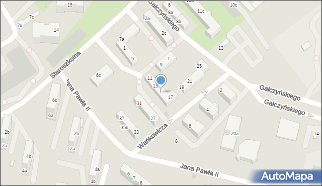 Bolesławiec, Wańkowicza Melchiora, 15, mapa Bolesławca